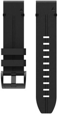 Pasek QuickFit 26 mm, skórzany, czarny, czarna klamra (Garmin Fenix 7X/6X/5X, Tactix itp.)