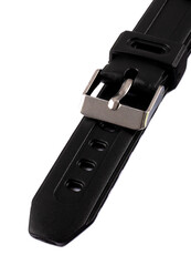 Unisex plastikowy czarny pasek do zegarka P013