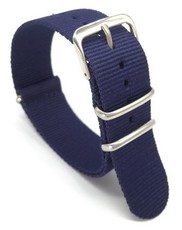 Unisex nylonowy niebieski Nato pasek do zegarka R8-154996