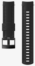 Silikonowy pasek do zegarków Suunto Spartan Sport Wrist HR/Baro a Suunto 9 Black/Black M 24mm