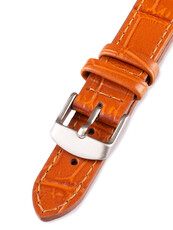 Unisex skórzany jasno brązowy pasek do zegarka W-140-C