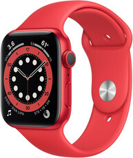 Apple Watch Series 6 GPS, 40mm, koperta z czerwonego aluminium z czerwonym sportowym paskiem