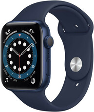 Apple Watch Series 6 GPS, 40mm, koperta z niebieskiego aluminium z granatowym ciemnoniebieskim sportowym paskiem