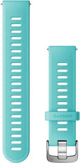 Pasek Garmin Quick Release 20mm, silikonowy, błękitno-niebieski, srebrna klamra (Venu, Venu Sq, Venu 2 plus aj.)