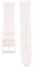 Unisex biały silikonowy pasek pro zegarki Swatch