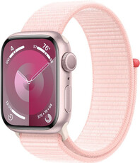 Apple Watch Series 9 GPS 41mm różowa aluminiowa koperta z jasnoróżową opaską sportową