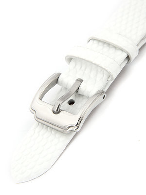 Damski skórzany biały pasek do zegarka HYP-02-WHITE