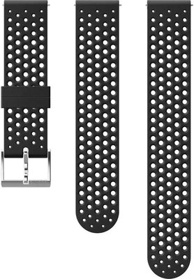Silikonowy pasek do zegarka Suunto 3 Fitness Black/Steel S+M 20mm