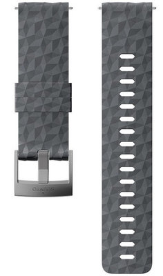 Silikonowy pasek do zegarka Suunto Spartan Sport, Spartan Sport Wrist HR/Baro i Suunto 9 Graphite/Gray M 24mm