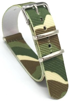 Unisex nylonowy wielokolorowy Nato pasek do zegarka R12-184366