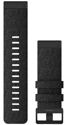 Pasek Garmin QuickFit 26mm, nylonowy, ciemnoszary, czarna klamra (Fenix 7X/6X/5X, Tactix aj.)