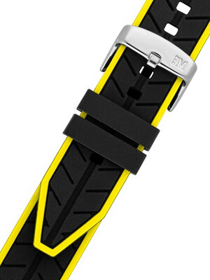 Czarno żółty silikonowy pasek Morellato Sesia M 4985187.897