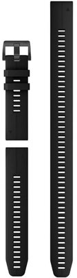 Pasek Garmin QuickFit 22mm, silikonowy, czarny, czarna klamra (Fenix 7/6/5, Epix 2 aj.) zestaw 3 sztuk do zegarków do nurkowania