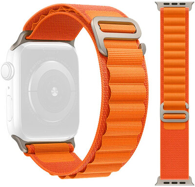 Pasek do Apple Watch, materiałowy, pomarańczowy (do kopert 49/45/44mm)