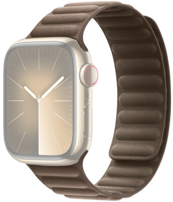 Pasek do Apple Watch, karbowany, magnetyczny w kolorze jasnobeżowym (koperty 38/40/41mm)