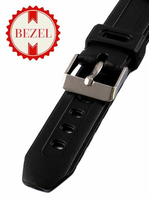 Unisex plastikowy czarny pasek do zegarka P013