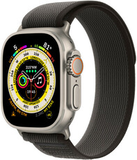 Apple Watch Ultra, GPS + Cellular, 49mm z szaro-czarnym paskiem "Trail loop" (M/L)