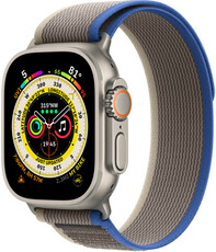 Apple Watch Ultra, GPS + Cellular, 49mm z szaro-niebieskim paskiem "Trail loop"(M/L)