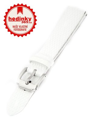Damski skórzany biały pasek do zegarka HYP-02-WHITE