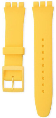 Unisex żółty silikonowy pasek pro zegarki Swatch 17mm