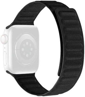 Pasek do Apple Watch 38/40/41 mm, tekstylny, magnetyczny, czarny